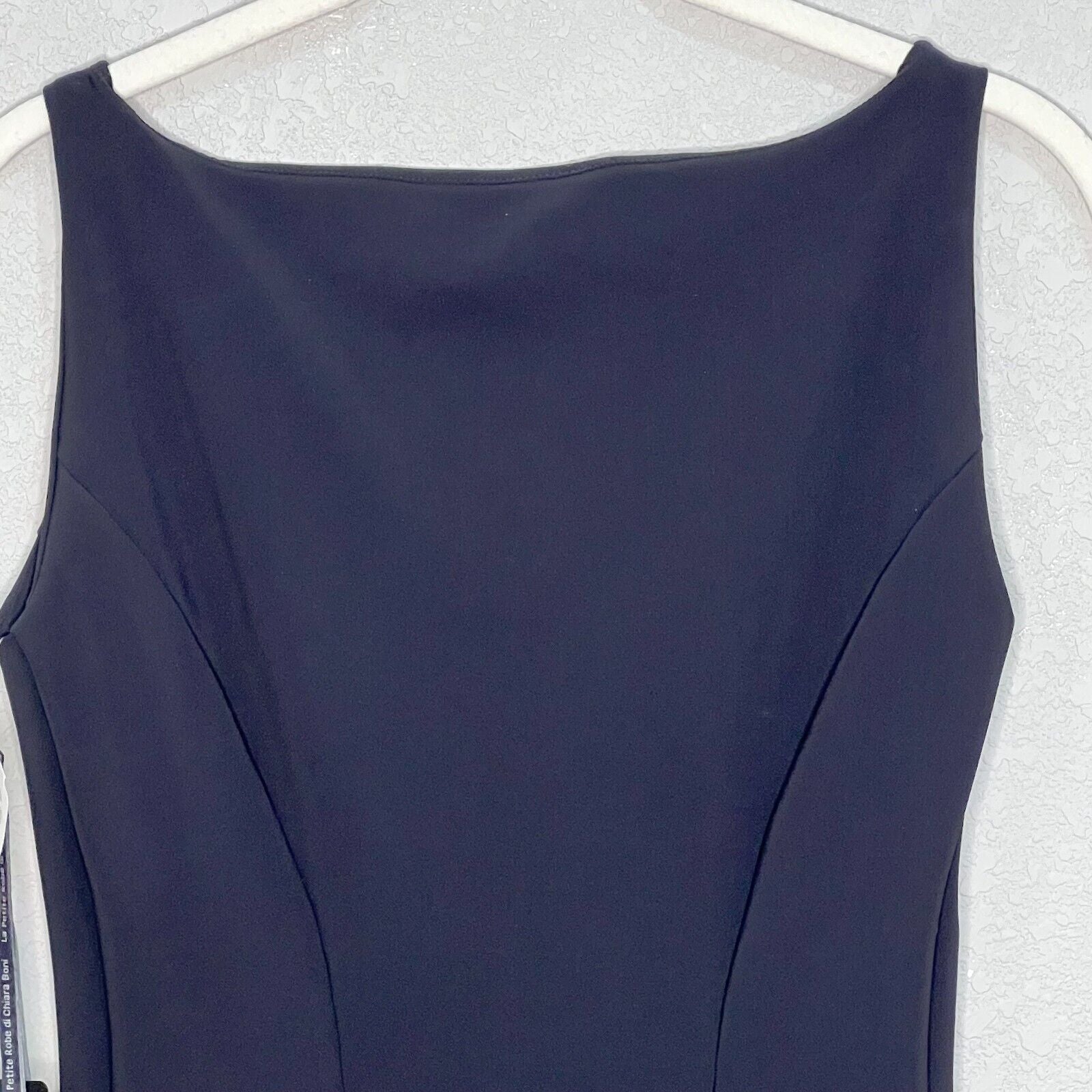 La Petit Robe di Chiara Bondi Black LBD Sleeveless Bodycon Dress Size 6 NEW $515