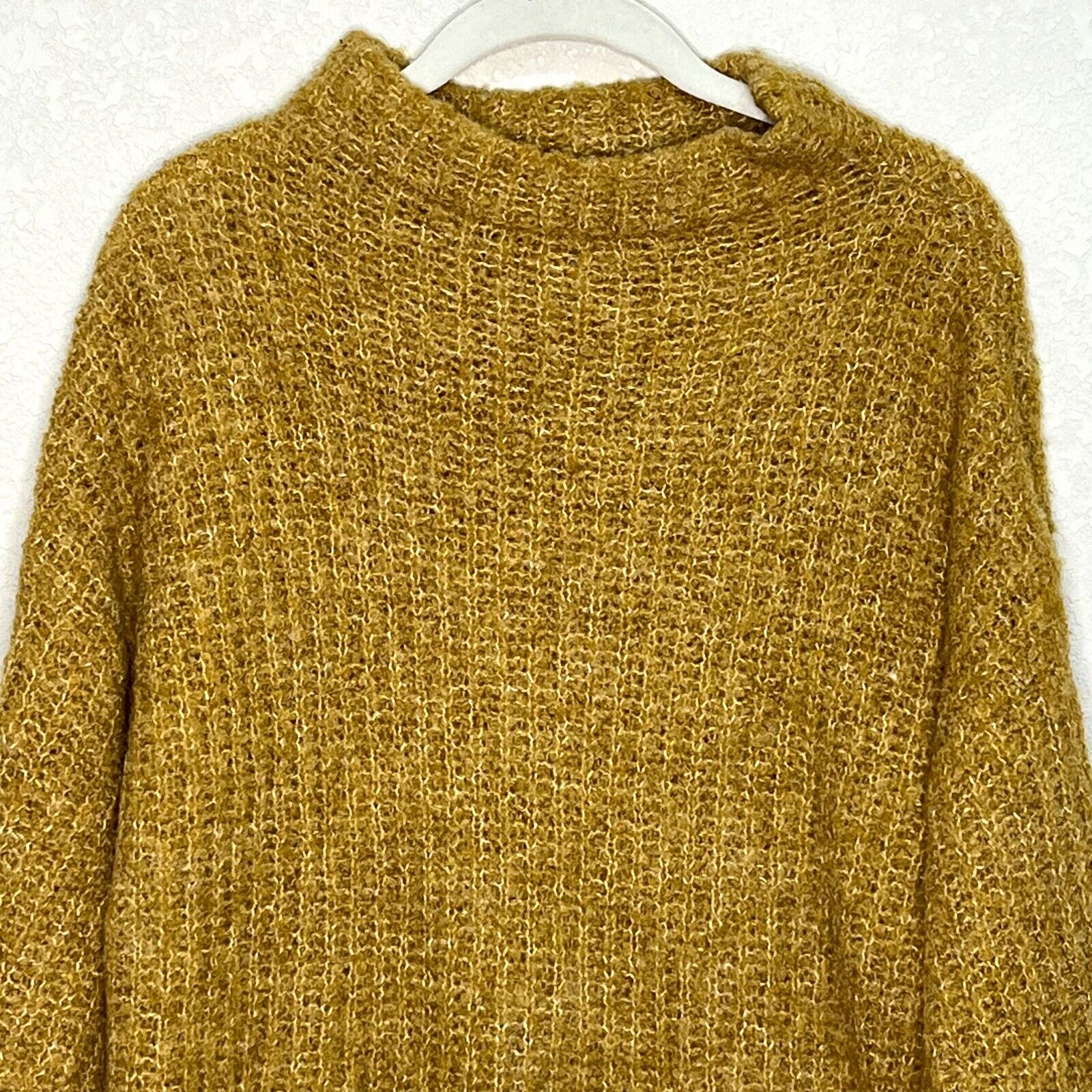 Pieces Mustard Wide Sleeve Sweater Size Small