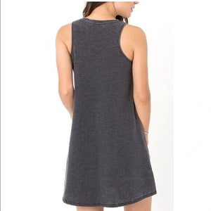 Z Supply Charcoal Gray All Tied Up Dress Size Small