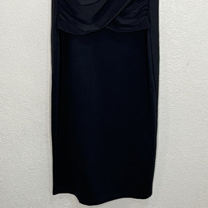 Karen Millen Black Draped Wrap Dress Size 6 NEW $199